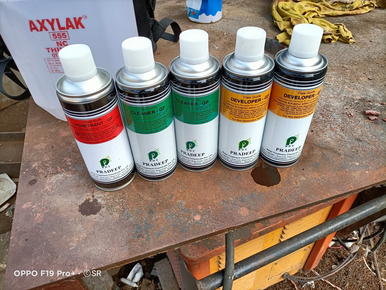 Fluorescent Dye Penetrant Material